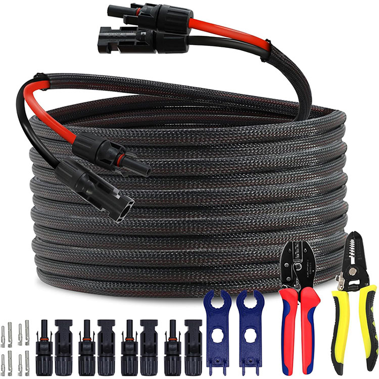 Malairteach Rooftop PV Array 10AWG Ceangal Wire 50FT